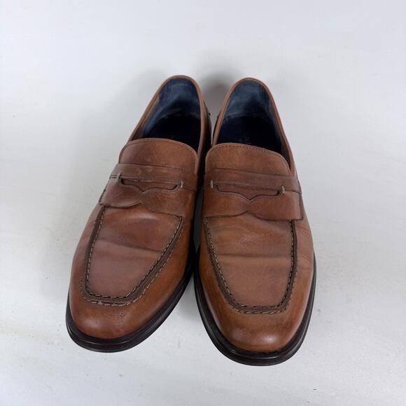 Cole Haan Grand OS Loafers Men\'s 10 Brown Leather Slip-On Classic Penny Shoes main image 9